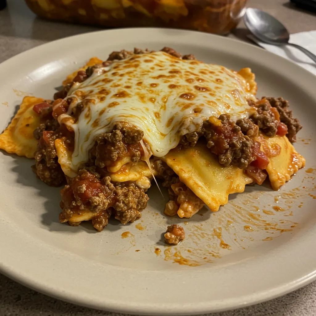 Decadent Beef and Cheese Ravioli Casserole: A Million Dollar Comfort Food Delight! - tertiary view